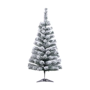 Snow Flocked Christmas Tree Artificial Xmas Tree Realistic Full Snowy Ornament - Picture 1 of 16