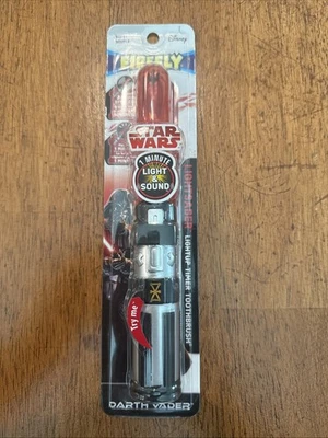 Star Wars Lightsaber Darth Vader Cepillo de Dientes - Disney Firefly Sonidos Temporizador Suave Foto 1 de 4