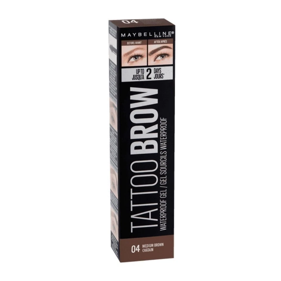 Maybelline Tattoo Brow Waterproof Gel - 04 Medium Brown - Image 1 of 1