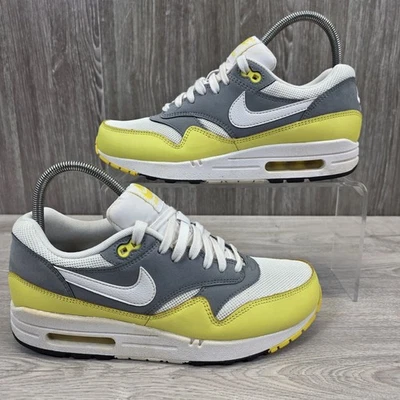  Nike Air Max 1 Essential Cool grigio giallo bianco taglia UK 6 scarpe da ginnastica (537383-111) - Immagine 1 di 4