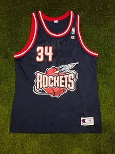 Vintage Champion NBA Hakeem Olajuwon Houston Rockets Trikot Gr. 48 XL - Bild 1 von 5
