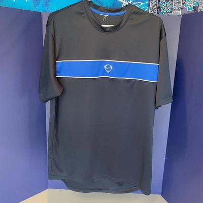 Camiseta De Colección Y2K Nike Centro de Fútbol Swoosh Azul Real SS Calce Seco Talla Mediana Foto 1 de 4