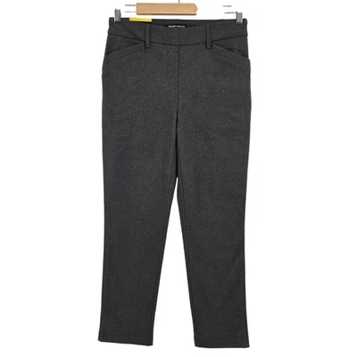 Hilary Radley Mid Rise Slim Leg Pants Built-in Tummy Control Grey Women's S NWT - Image 1 of 4