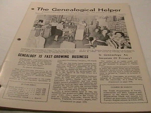 [P15] (Pick from lot) GENEALOGICAL HELPER MAGAZINE 1960 - 1973 - Picture 1 of 12