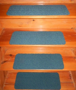 15  Step Indoor Stair Treads Staircase 8" x 24"+ landing 24''x 24'' Rug Carpet . - Picture 1 of 4