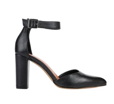 EE. UU. 8.5 39 Cuero Genuino ESPAÑA SixtySeven 67 Zapato Bomba Punta Correa de Tobillo Foto 1 de 4