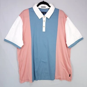 Ted Baker Herren London Poloshirt Größe 7 Color Block Kurzarm - Bild 1 von 12