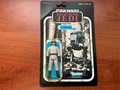 De colección Kenner Star Wars 1984 ROTJ AT-ST Driver 79 trasero sin usar, en caja Foto 1 de 4