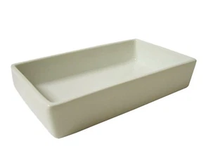 (25591) BANDEJA RECTANGULAR BORDE PORCELANA BLANCO - Foto 1 di 7