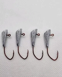 50 1/8 Lead Shad Dart Jig Head Eagle Claw Lil Nasty #2 MADE IN THE USA - Picture 1 of 1