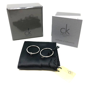 WOMEN FASHION Accessories Costume jewellery set Silver Size M Silver M discount 76% Calvin Klein Set of silver ck rings 