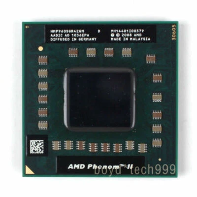 AMD Phenom II P960 Quad-Core CPU HMP960SGR42GM 1.8 GHz 1800 MHz Socket S1 - Image 1 of 2