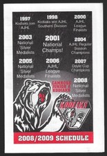 2008-09 Camrose Kodiaks AJHL Hockey Schedule  Harberg Nikiforuk Wood Accountants