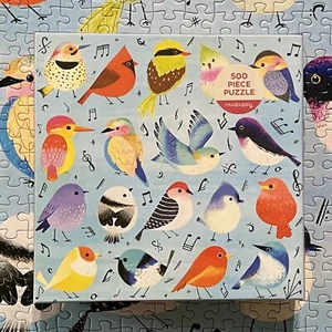 Songbirds Family Jigsaw Puzzle, 500 Piece - Mudpuppy - Picture 1 of 7