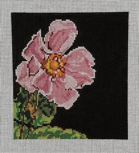Dream House Ventures Pink Flower HandPainted Needlepoint Canvas DH-3615 18ct - Picture 1 of 3