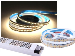 Juego de tiras LED 5m blanco neutro 8500 lúmenes + transformador super brillante 204 LED por metro - Imagen 1 de 5