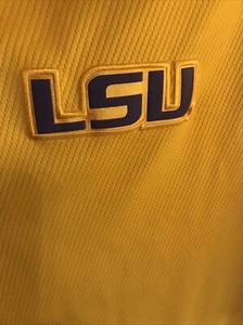 LSU Nike Dri-Fit Small Purple Side Strip LSU Embossed Patch - Picture 1 of 4