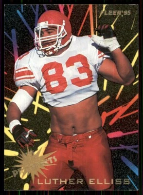 1995 Fleer NFL Prospects Luther Elliss Detroit Lions #7 - Image 1 of 2