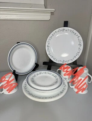 Corelle Country Cottage 15-Piece Dinnerware Set - White/Blue (1141877) - Image 1 of 3