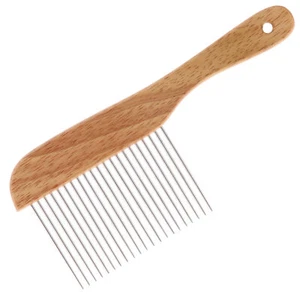 Groom Professional Wooden Poodle Dog Comb - Designed for Poodle Coats - XL Pins - Picture 1 of 4