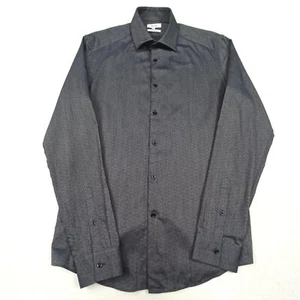 Reiss Hombre Dress-Shirt Talla M Ajustado Azul Botón-para Arriba Algodón Formal - Imagen 1 de 10