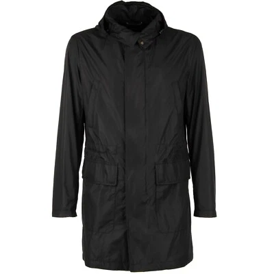 Dolce & Gabbana Classic Lightweight Rain Jacket M. Logo Hood Black 11266 - Imagem 1 de 4