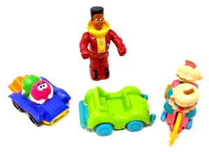Burger King Meal Toys Vintage Lot Of Four Rug Rags Phil Lil M&M Jaws Snap Car - Picture 1 of 13