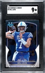 2022 Bowman U Chrome #5 Will Lewis SGC 9 MINT RC Kentucky Wildcats  - Picture 1 of 3