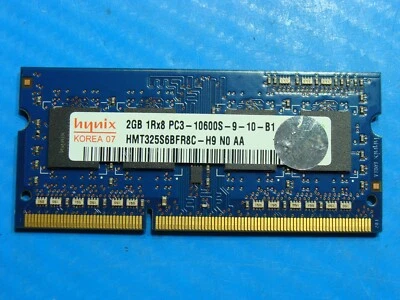 Dell M17x R3 Hynix 2GB 1Rx8 PC3-10600S SO-DIMM Memory RAM HMT325S6BFR8C-H9 - Image 1 of 2