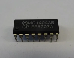 2 Stück, MC14043B CD4043BCN QUAD R-S VERRIEGELUNGEN, DIP IC - Bild 1 von 1