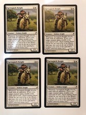 4x Springjack Knight MTG Lorwyn NM Magic Regular