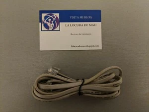 CABLE TELEFONO FIJO RJ 11 RJ11 PHONE 190 CM 1.9 M - Imagen 1 de 1