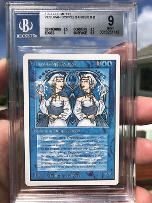 VESUVAN DOPPELGANGER, UNLIMITED, 1993 MTG, RARE, BGS 9.0, GRADED "MINT"! - Image 1 of 3