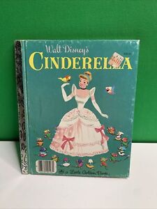 Vintage Little Golden Book CINDERELLA by WALT DISNEY STUDIO