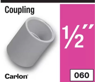 1/2 pulgada. Acoplamiento PVC CARLON #E940D - Paquete de (50) ¡NUEVO! Foto 1 de 4