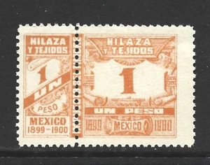 Mexico 1899 HILAZA Y TEJIDOS Revenue Tax to Yarns, fabrics and textiles #HT 43 - Picture 1 of 2