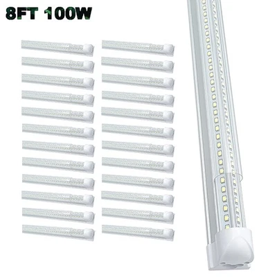 25Pack 100W 6500K 8Ft Led Shop Lights Fixture T8 Integrated 8Foot Led Tube Light - Image 1 of 4