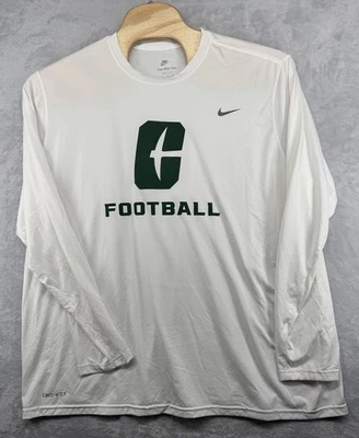 Nike Dri-Fit Charlotte 49ers Team Issued Long Sleeve Shirt White Men’s 4XL - Image 1 of 4