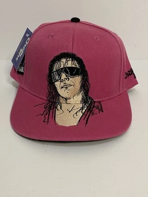 Sombrero BRET HART The Hitman Oficial WWE Lucha SnapBack Chalkline Nuevo con Etiquetas Foto 1 de 4