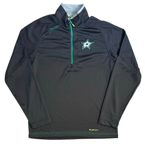 NHL Dallas Stars Reebok 1/4 Zip Pullover Hockey Center Ice Black Gr. Unisex Small - Bild 1 von 10