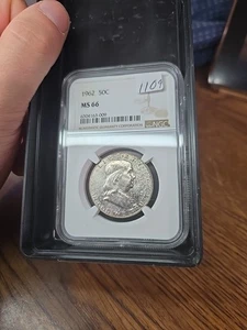 1962 (P) Franklin Half Dollar 50c NGC MS66 - Picture 1 of 2