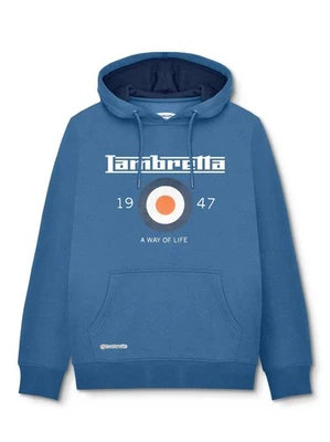 Lambretta Mens Dark Blue Target Hoodie - Image 1 of 3