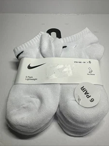 Nike Boys 6 Pack Cushioned No Show Socks White Size 10C-3Y NWT Size 5-7 - Picture 1 of 10