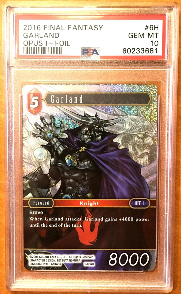 2016 Final Fantasy Garland OPUS 1 Prismatic Holo Foil - PSA 10 Gem Mint - Image 1 of 1