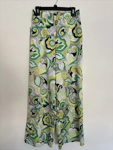 Rachel Zoe Women's Floral Wide Leg Hi-Waist Satin Pants Size S Multicolor NWT - Picture 1 of 9
