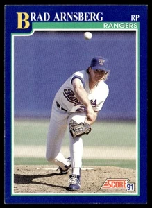 1991 Score Brad Arnsberg Texas Rangers #510 - Picture 1 of 2