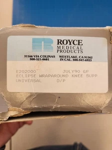 Royce Medical Eclipse Wraparound Kniebandage Universal O/P Juli90 GP E202000 - Bild 1 von 4