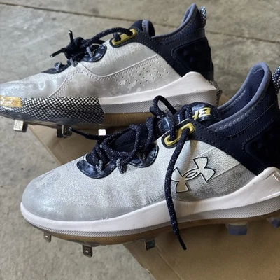 UNDER ARMOUR Harper 8 Elite TPU Baseball Cleats Navy 3026591 US Men Sz 6.5 NEW - Image 1 of 4