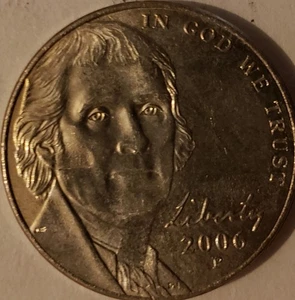 2006 p jefferson nickel error ,ungraded, uncertified circulated Monticello - Picture 1 of 24