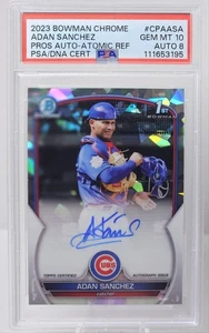 2023 Bowman Chrome Adan Sanchez #CPAASA 1st Bowman Atomic Ref Auto /100 PSA 10 - Picture 1 of 2